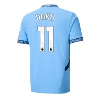 Koszulka piłkarska Manchester City Jeremy Doku #11 Strój Domowy 2024-25 tanio Krótki Rękaw